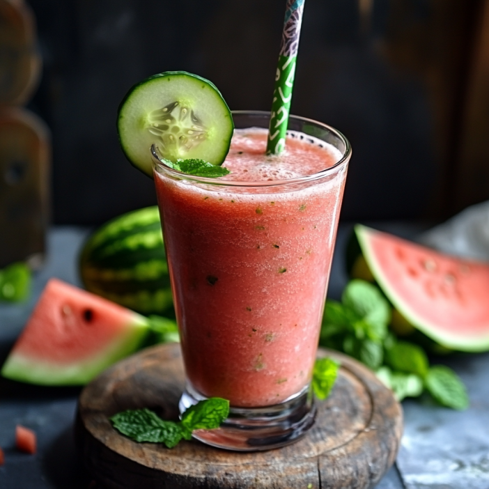 Gurken-Wassermelonen Saft